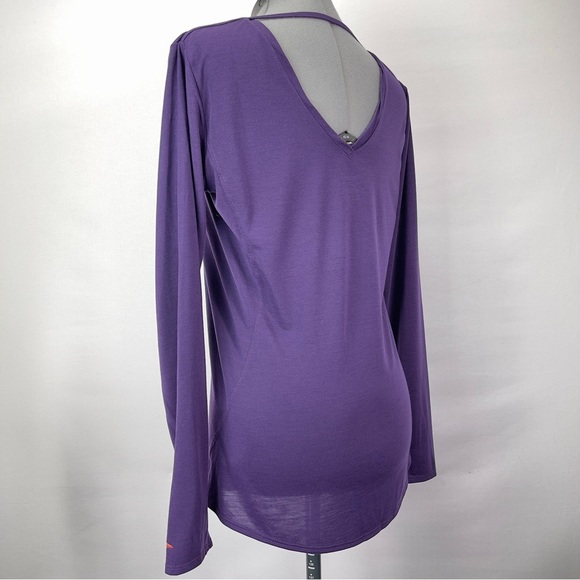 BROOKS Women’s Distance Long Sleeve Running T-shirt in Plum Size Medium - Picture 3 of 10